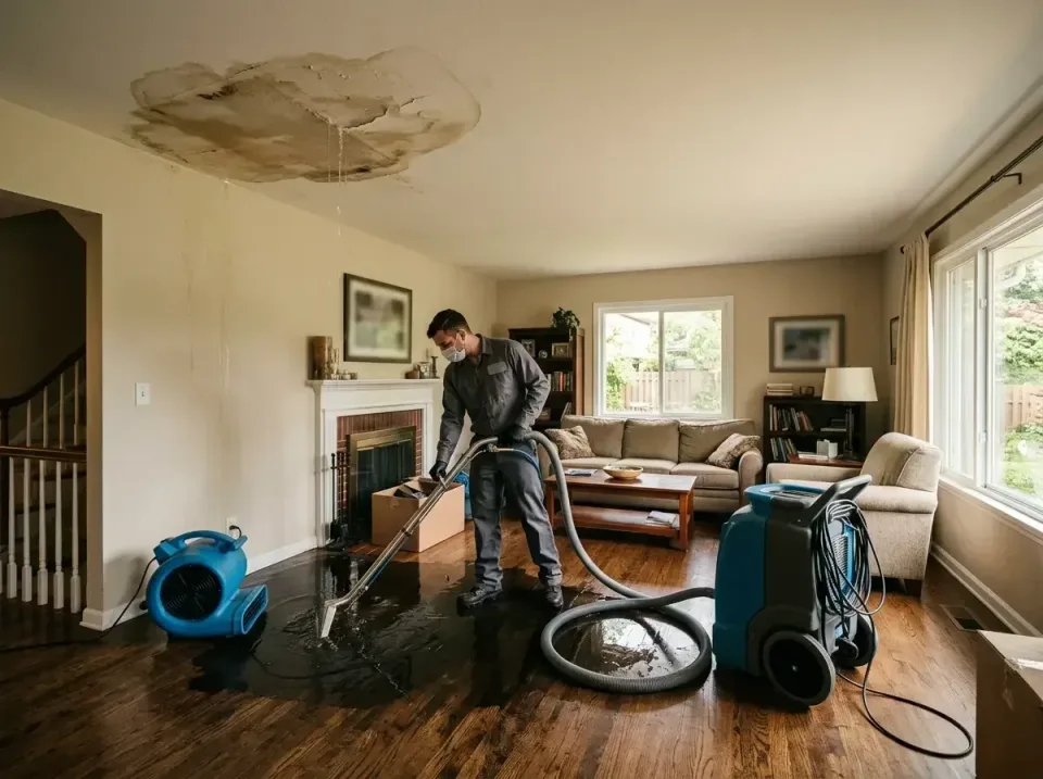 attic-pipe-burst-ceiling-drip-008 — frequently asked questions, Water Damage Restoration & Carpet Care in Travilah, MD
